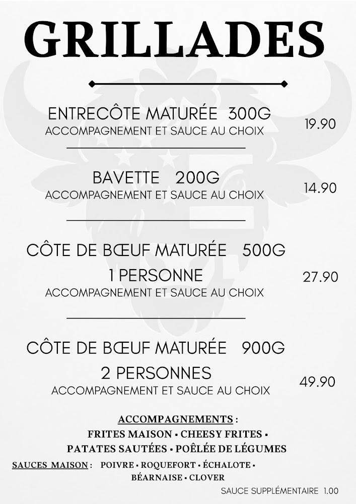 Le Clover Steakhouse Montayral - Menu Image 4